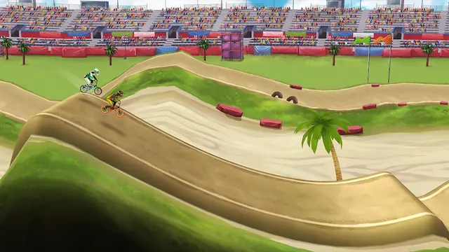 Στάδιο με κερκίδες και άλματα στο Mad Skills BMX 2